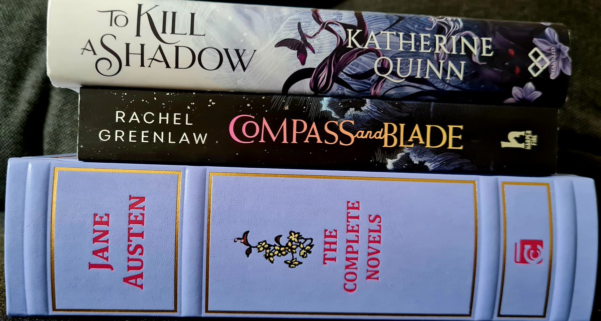 The books I bought yesterday. 😁📖❤️

📖 #ToKillAShadow by #KatherineQuinn

📖 #CompassAndBlade by @rachelgreenlaw_ 

📖 The Complete #JaneAustenCollection 😍

#newbooks #happybookaholic