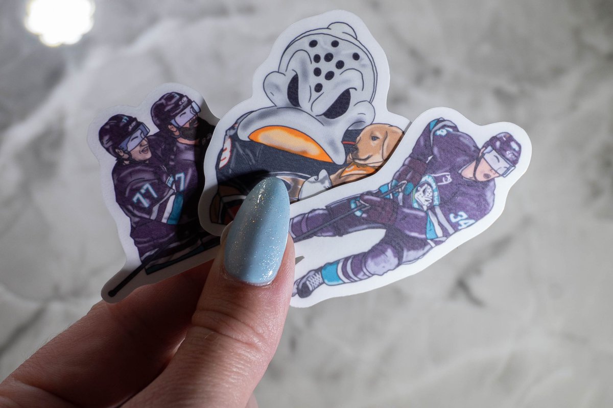 The shop is officially back open! There are so many fun new designs available, but here’s the last wave of 23-24 Ducks stickers! Get yours now 💜
#FlyTogether