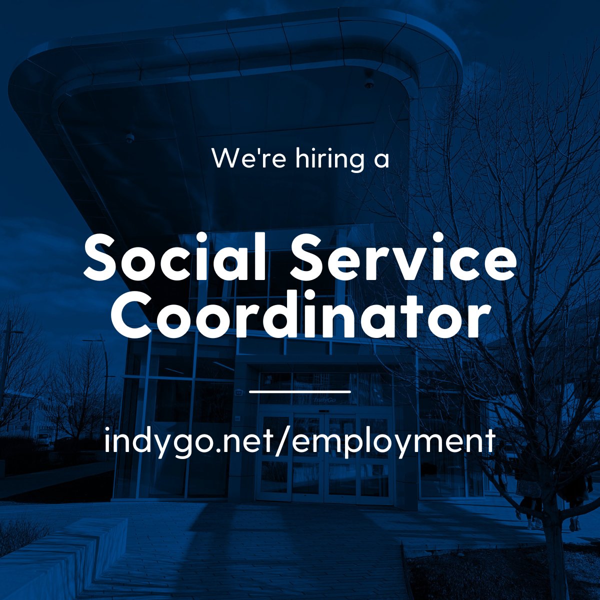 Dust off those résumés! We are introducing a new position at IndyGo. The Social Service Coordinator will work directly our riders to connect them to the critical resources they may need. indygo.net/indygo-introdu…