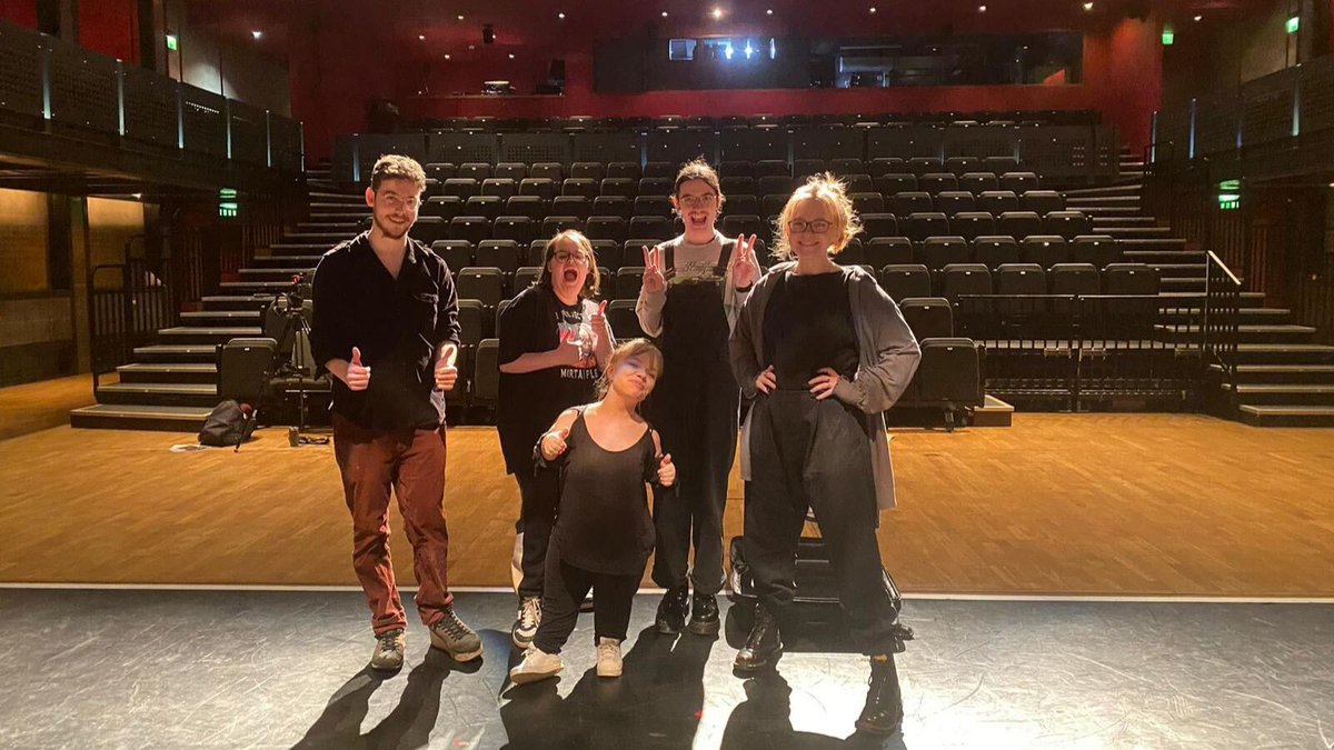 🏔️ We were delighted to see Jack Hunter and Imogen Reiter's commission 'Lie Back and Think of the Highlands' at @EdenCourt on Monday. A brilliant sharing performed with Raven, Terra, and Flynn. Great to see queer, disabled representation in the beautiful Highlands!