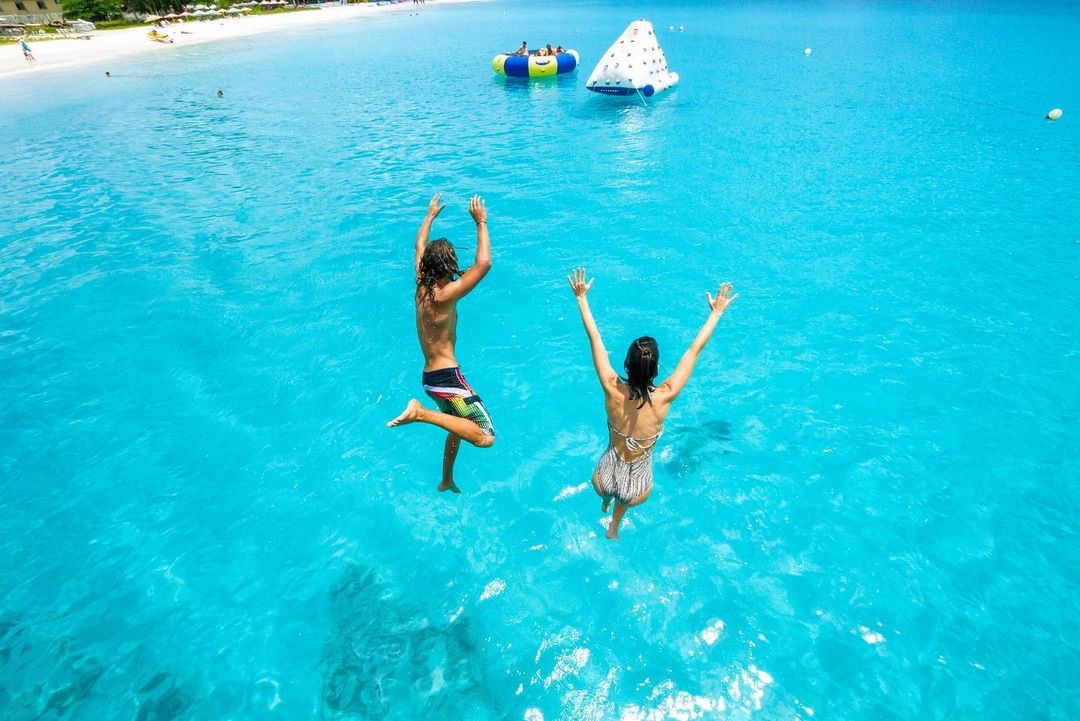 We’re ready to dive into the weekend! @Tag who you would make this jump with. #VisitBarbados #LoveBarbados #MyBarbados