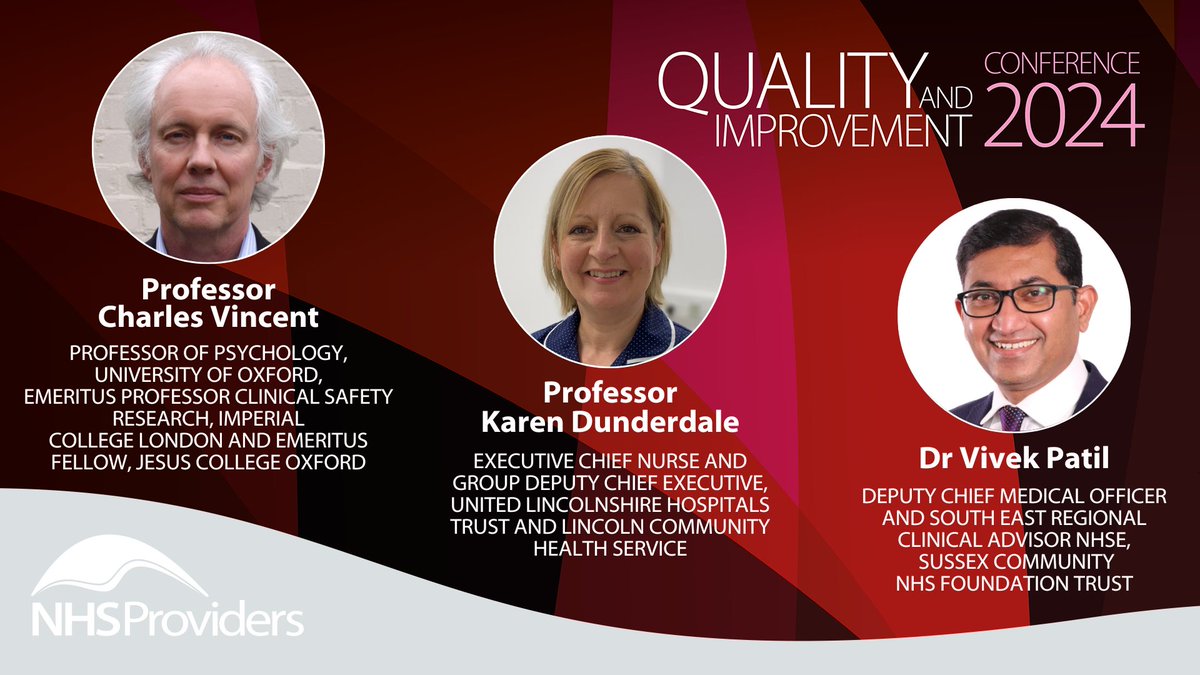 Ongoing pressures create challenge for #NHS leaders to focus on learning and improvement to provide consistent high-quality care. Join our #Quality24 opening session to explore adaptive strategies that trusts can use to keep quality their top priority. 👉bit.ly/3wtlyxO