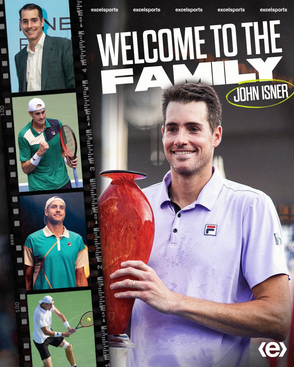 Former top-ranked tennis pro turned Excel Broadcast talent 🤝 Welcome to the family, @JohnIsner #exceling