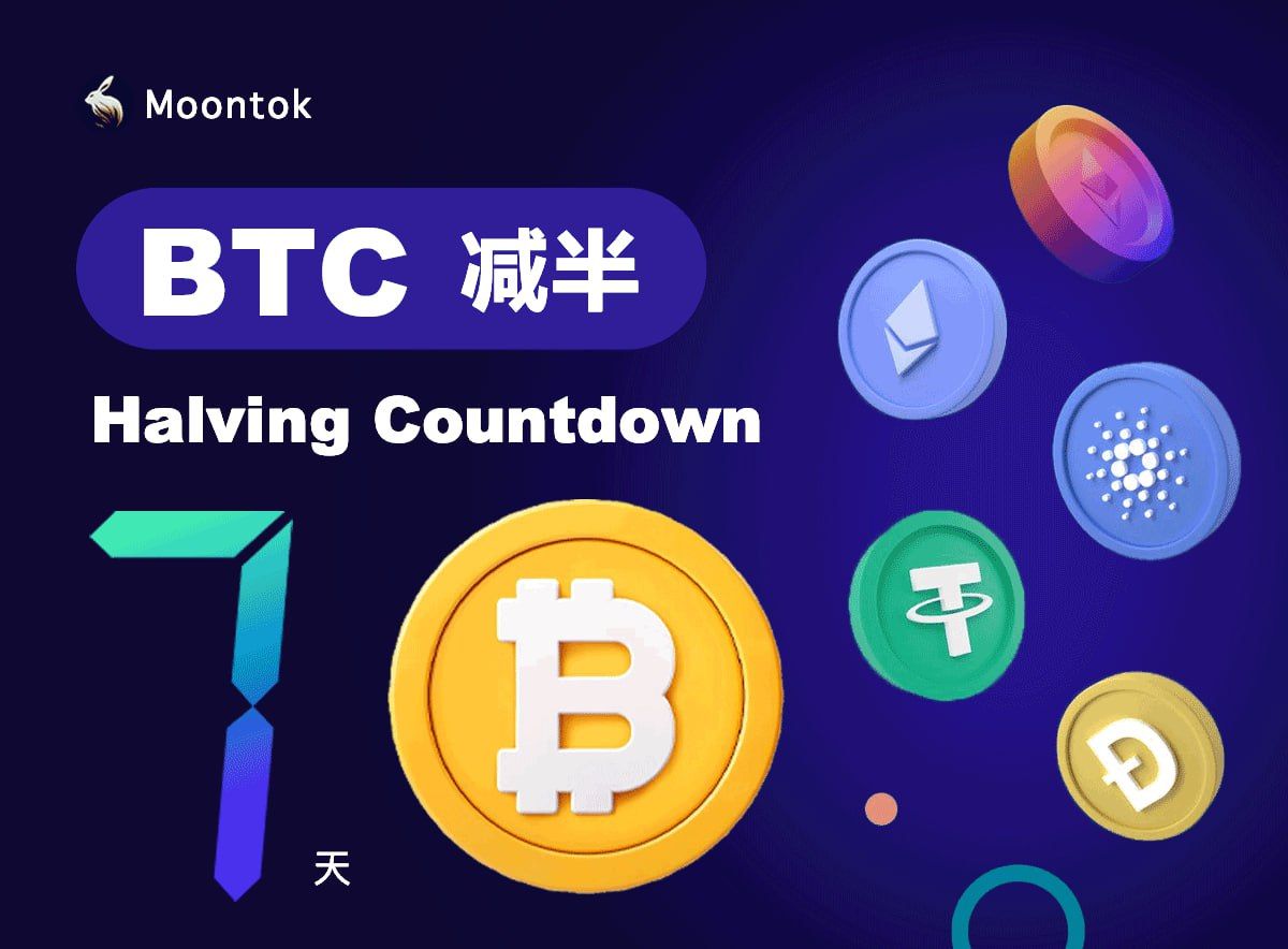 倒数七天 7 days until #Bitcoin halving! 🚀 #BTC #Halving