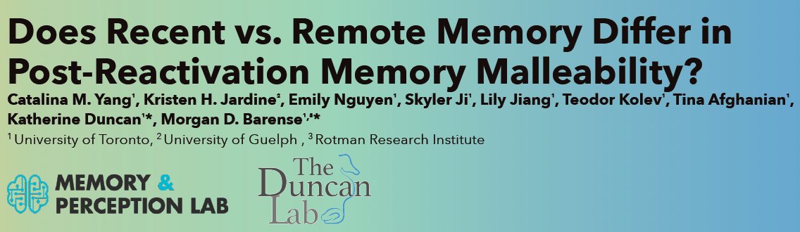 I am excited to present my project on how memory age and strength influence prediction error driven memory updating at #CNS2024! Come by my poster this Monday from 2:30-4:30pm (E10)! @morganbarense @duncanlabUofT