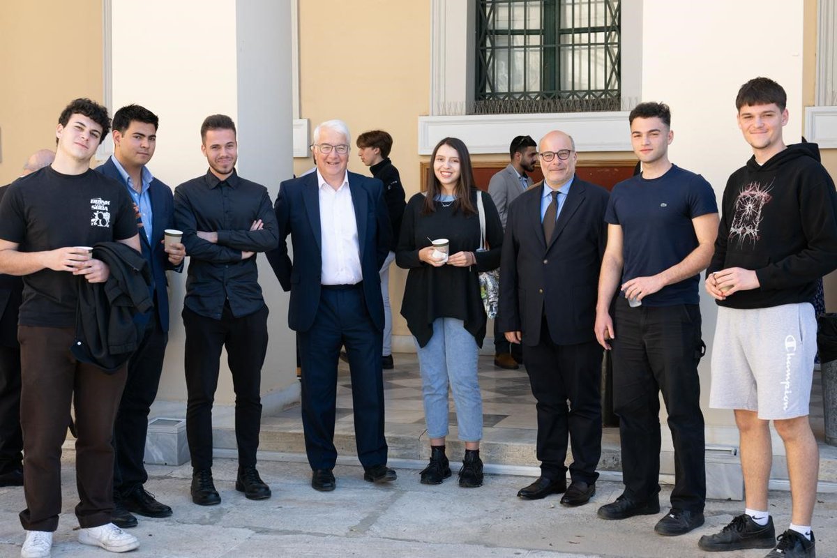 Thrilled to support Greece’s future scientific brains in the @uoaofficial department of Aerospace during Career Day. #STEMeducation plays a key role in securing Greece’s national security for decades to come, through innovative minds developing science and technology.