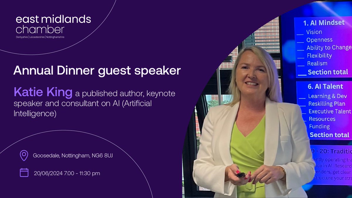 Reserve your spot for an unforgettable evening filled with engaging discussions and networking opportunities🥂 @katieeking will grace us with her expertise in AI by joining us as the guest speaker✨Book now >>> tinyurl.com/yuu2fn9j