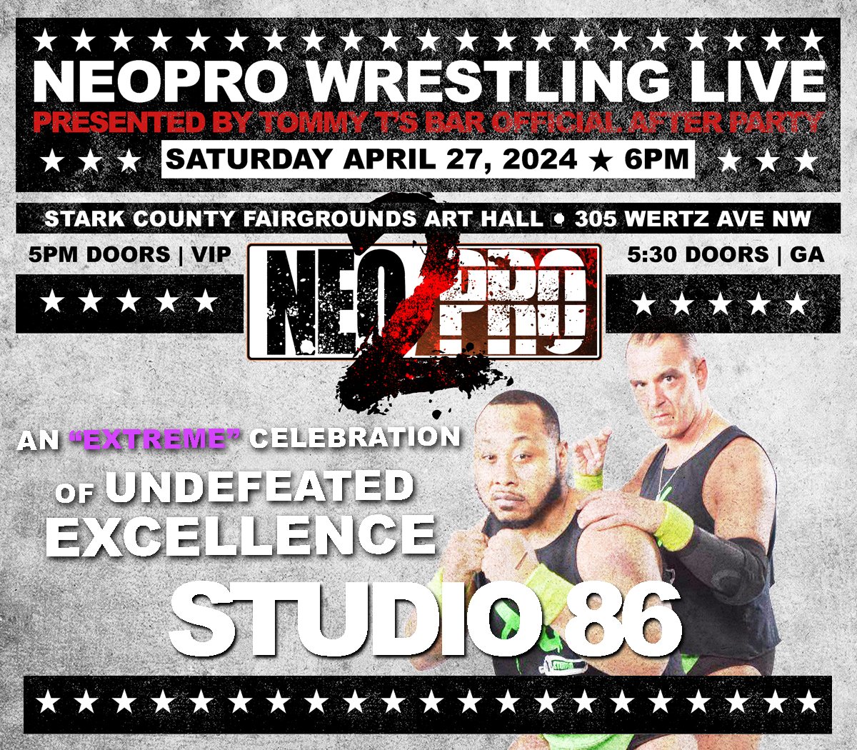 ‼️BREAKING NEWS‼️ General admission tickets are still available at NEOPROTIX.com and at Marco's Pizza located at 1134 30th St NW in Canton!