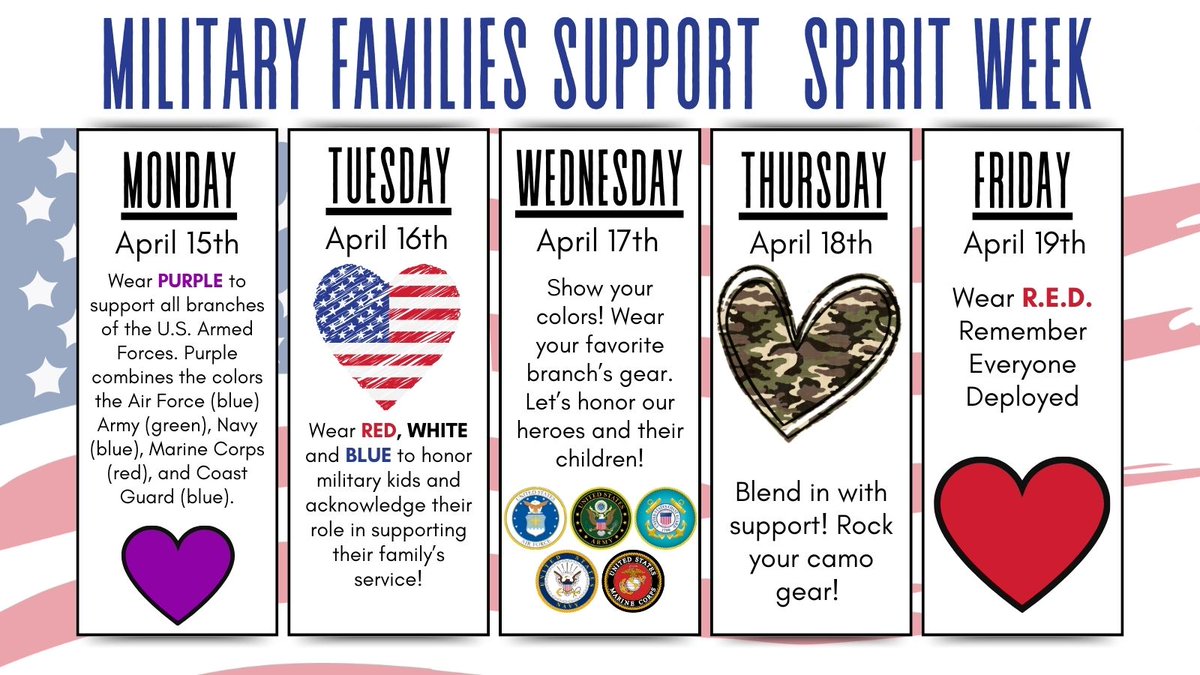 BHS is now a Purple Star School, recognized by the Ohio Department of Education for supporting military-connected students and families. Starting Monday, celebrate this achievement with us during Spirit Week! #BrunswickPRIDE