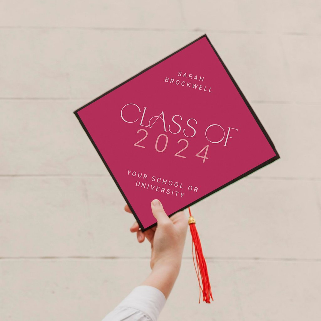 Top off your senior year with custom cap toppers! Create yours at the link in bio.