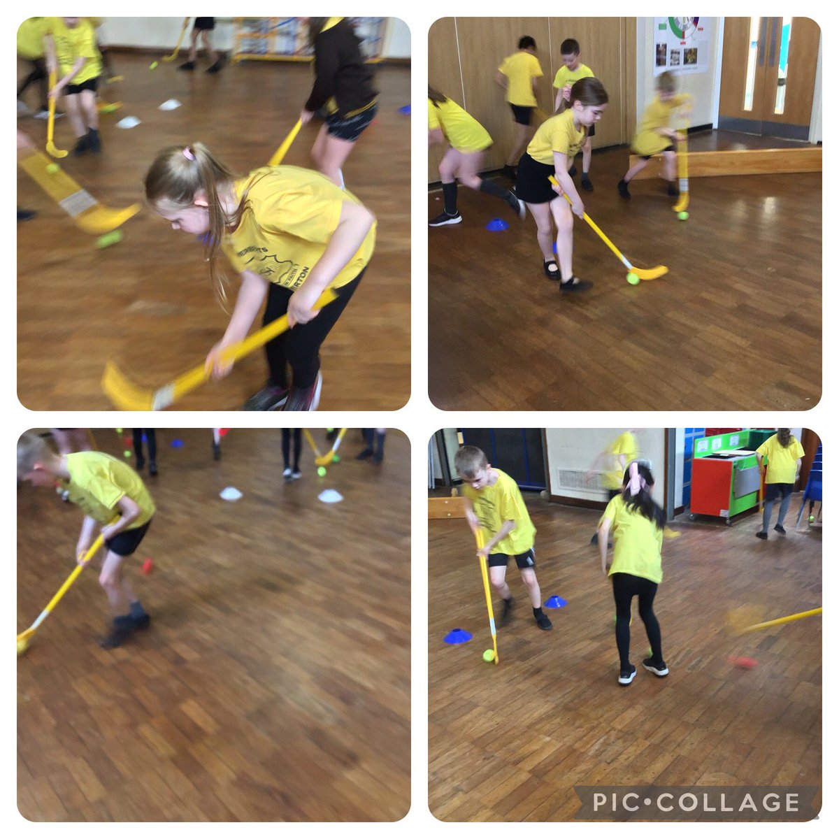 In PE this week, we have learned how to play hockey. We held a competition at the end and the quality of hockey was amazing! #StHerbertsPE