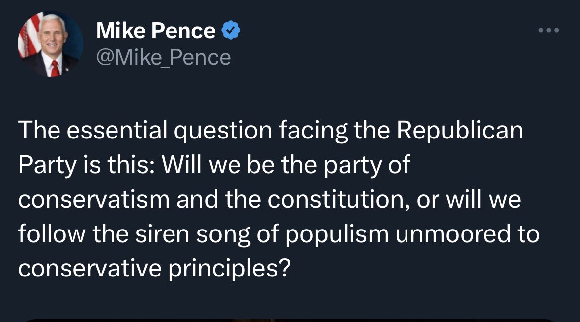 It will be the party that continues to follow the personality cult of Donald Trump. There is no set of policies or ideas that matters anymore. It’s all about Trump. Which he helped facilitate.