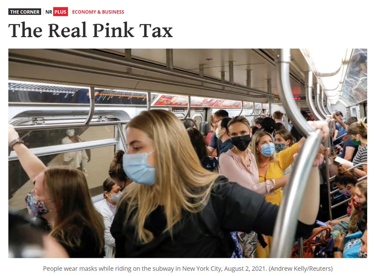 Underrated point by @BartschKayla: I passed on a condo on a first floor with windows that didn't lock. I've paid insane sums to have a firearm in D.C. Not to mention Ubers to stay off public transit at late hours. 

Being a woman isn't safe, and the 'real pink tax' isn't pretty.