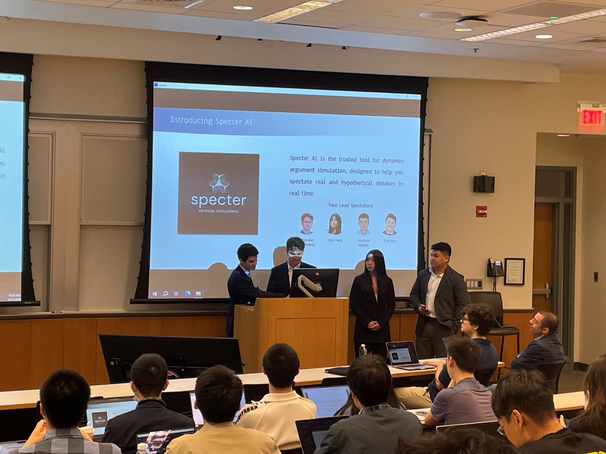 WhartonAIAI's tweet image. We are blown away by the creativity &amp;amp; innovation from the first set of #Wharton Hack-AI-Thon presentations! Stay tuned...winners announced after lunch. 

#HackAIthon #AI #Innovation  #AnalyticsAtWharton
