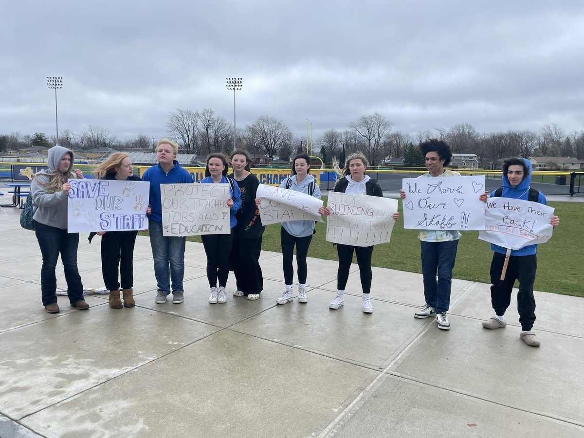 The walkout at West Seneca West lasted a mere 25 minutes, as several students at the high school made their voices heard on this cold and windy Friday morning.