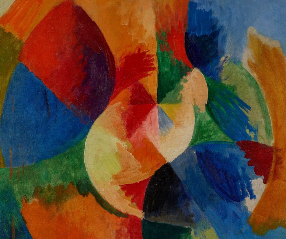 Today’s artwork celebrates the birthday of Robert Delaunay 🎈 The French artist of the School of Paris who co-founded the Orphism art movement, was born on this day in 1885. Circular Forms, Sun 🎨 Robert Delaunay 📅 1912/13 🏛️ @museum_folkwang