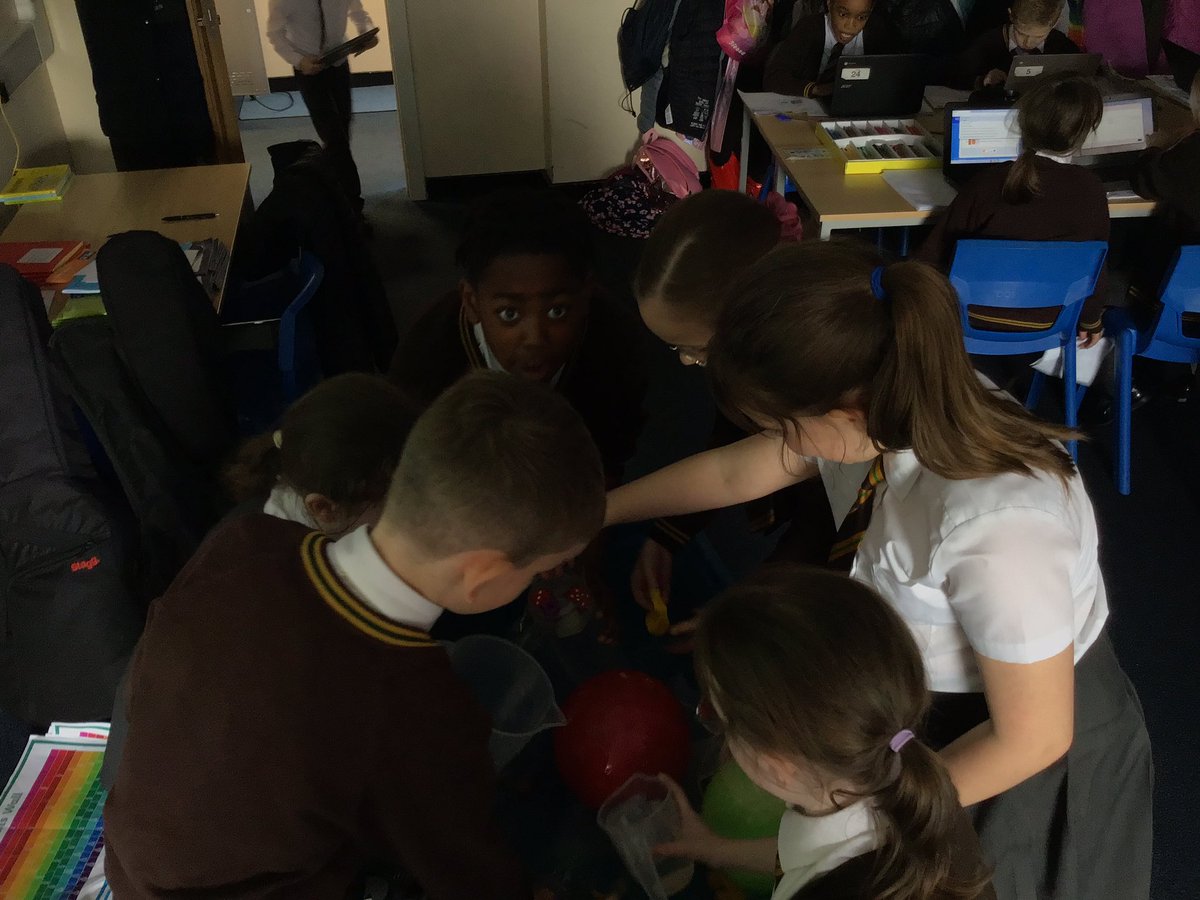 We are learning about states of matter in Class 6. This week, we explored the properties of solids, liquids and gases, discussing their points of difference. #StHerbertsScience