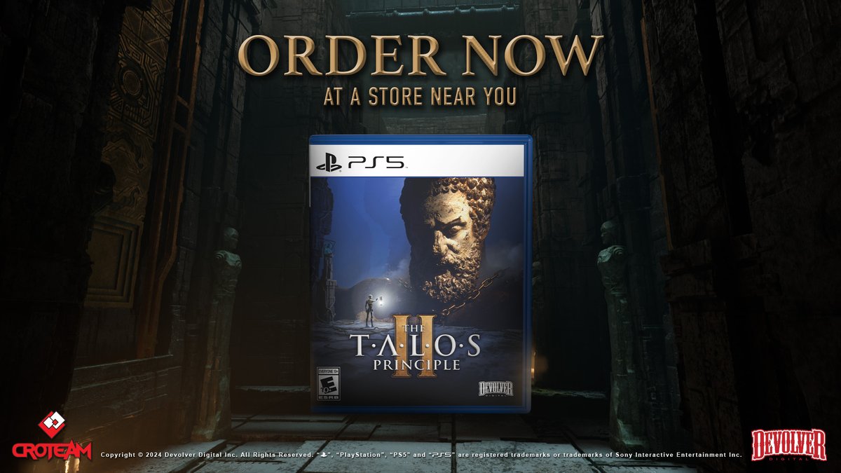 The physical edition of THE TALOS PRINCIPLE 2 releases TODAY in the EU! What will you learn on your journey? ecs.page.link/MZTM8