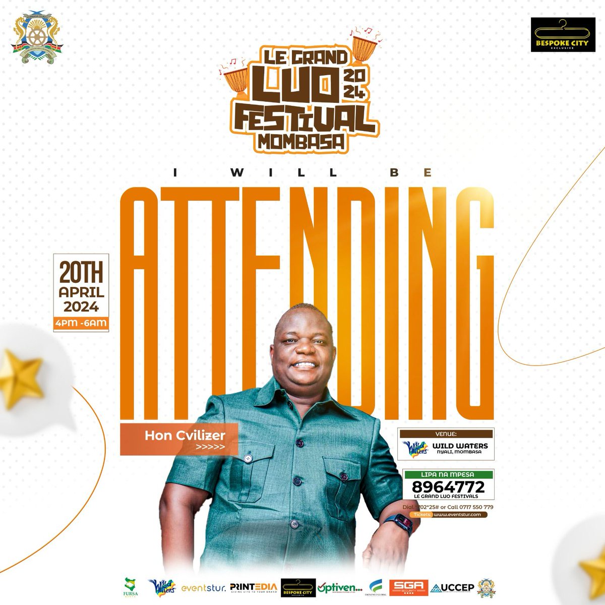 LeGrandLuoFest's tweet photo. Join Hon. Civilizer Moses as he graces the Le Grand Luo Festival Executive Edition, celebrating culture, heritage and unity.
Get ready for an unforgettable experience.

Thread https://t.co/9j4jfUwrQP
