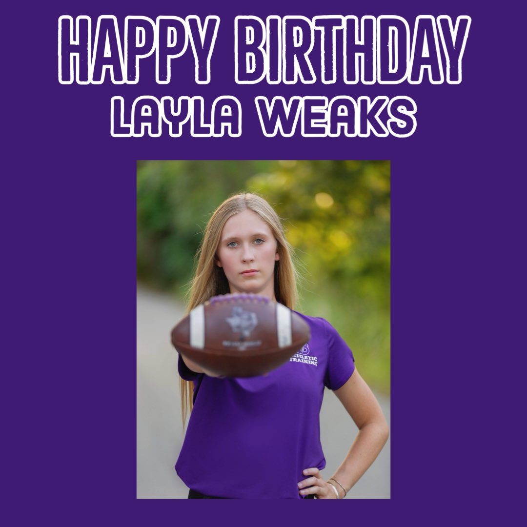 Boerne__AT's tweet photo. Happy Birthday,Layla Weaks! Wishing our wonderful senior student athletic trainer a fantastic day filled with joy and celebration. #GoHounds #StudentAT https://t.co/GXFAo6QIFU
