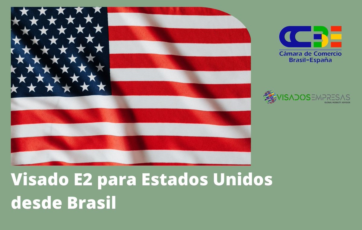 💡Nuestro socio Antonio Estevez Muñoz de @VisadosEmpresa nos ofrece las claves para tramitar el visado E2 para Estados Unidos.

#USA #SociosCCBE #CCBE
ccbe.es/visado-e2-para…