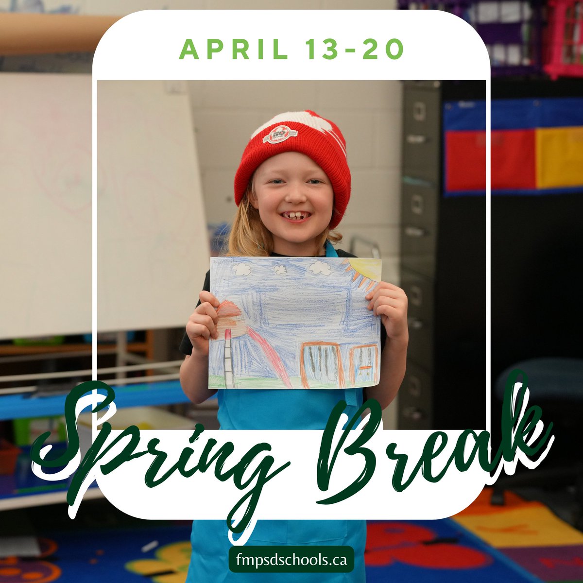 Spring Break Alert! To all our amazing students of #FMPSD, your well-deserved break starts today! Say goodbye to classrooms for a bit and hello to relaxation and adventure. Classes resume on April 22. Enjoy every minute of your break! @annaleeskinner #FMPSD #YMM #RMWB