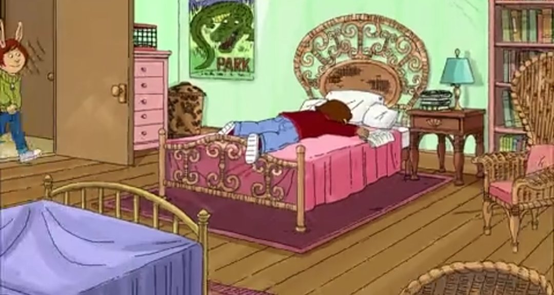 It's Francine Friday! And Francine is laying face down on the bed because she was to nervous to talk about her speech in front of a audience