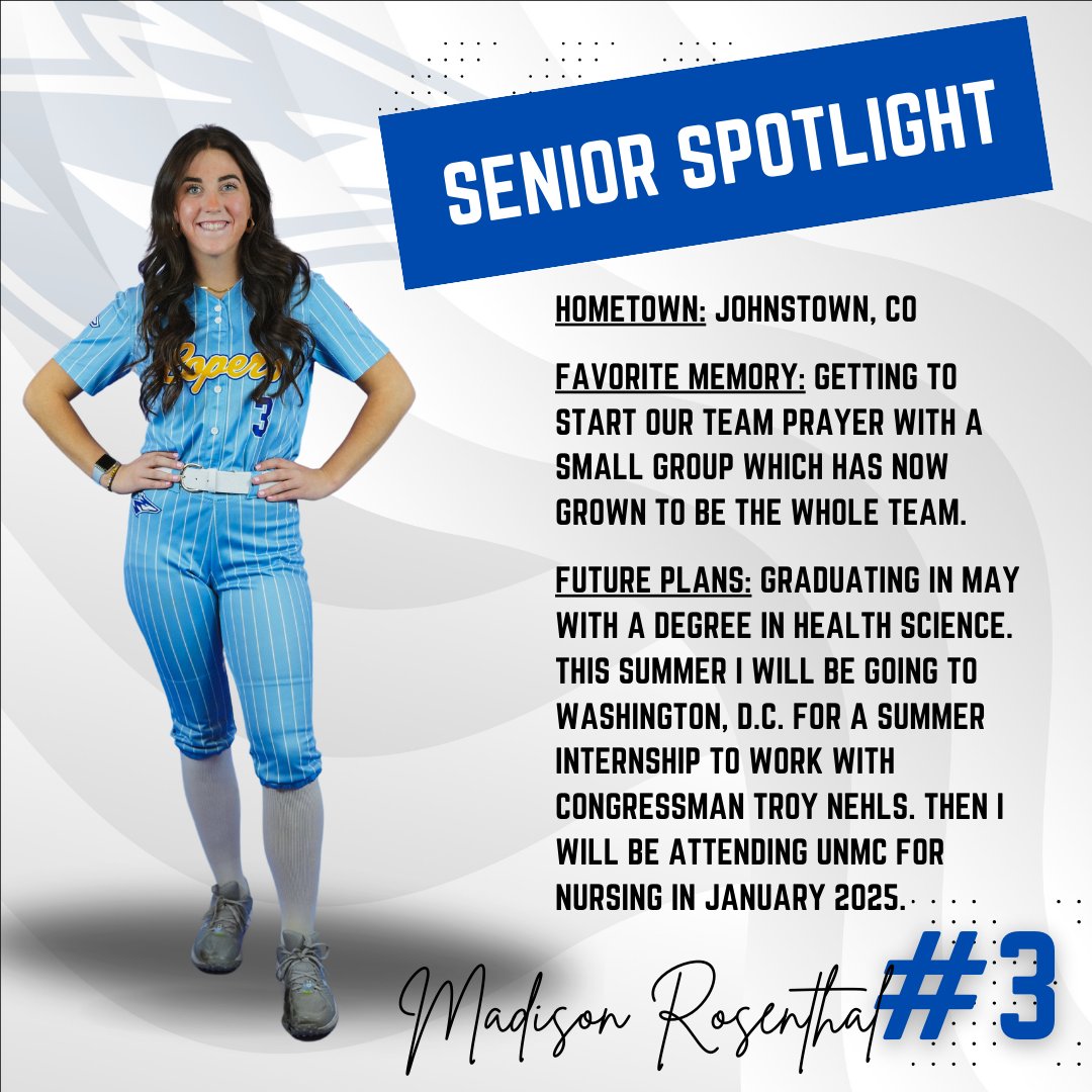 Today we celebrate our 3 Seniors! Check out our Senior Spotlights! 🥎