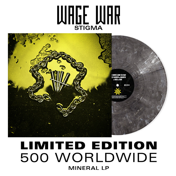 We've teamed with metalcore crew @WageWar for an exclusive vinyl colorway of their new album, 'Stigma' Only 500 made — grab yours before it's too late l8r.it/FvLx