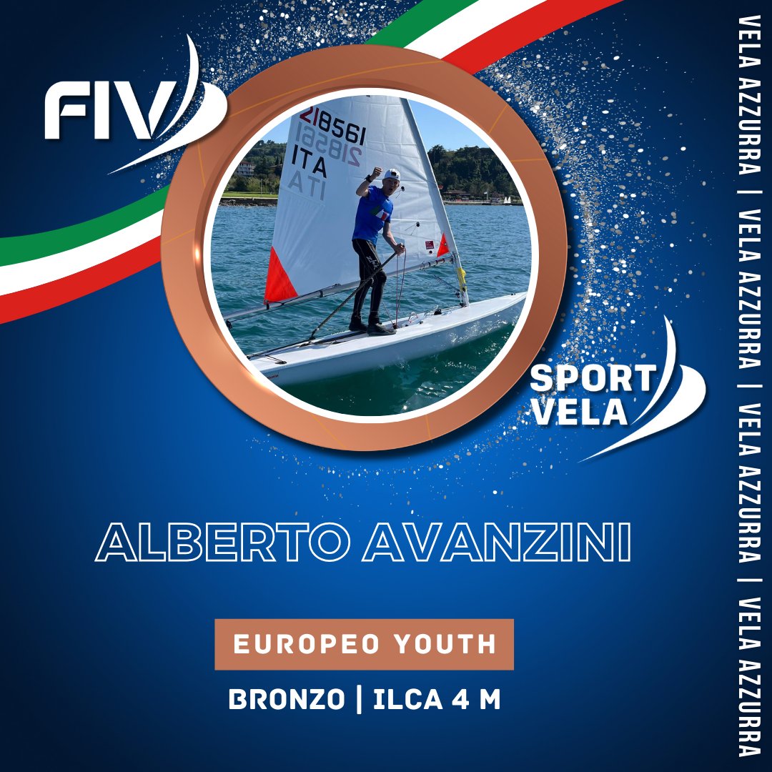 Ancora una medaglia da Isola, in Slovenia: Alberto Avanzini conquista il terzo posto all’Europeo Youth nell’ILCA 4! 🇮🇹⛵

🥉 | ILCA 4 Youth M | Alberto Avanzini | Fraglia Vela Malcesine

🔵 @IntLaserClass 🔵
