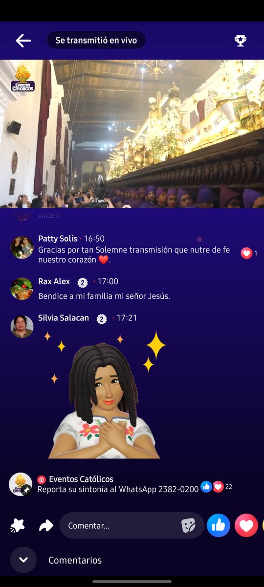 Mi transmisión favorita fue la salida de la Consagrada Imagen de Jesús Nazareno de la Dulce Mirada en la Antigua Guatemala, ya que fui participe se ese momento tan solemne y estoy agradecido con Dios por esa bella oportunidad💜
Excelente sinfonía 
<a href="/EventsCatolicos/">Eventos Católicos</a> 
#elmasmorado