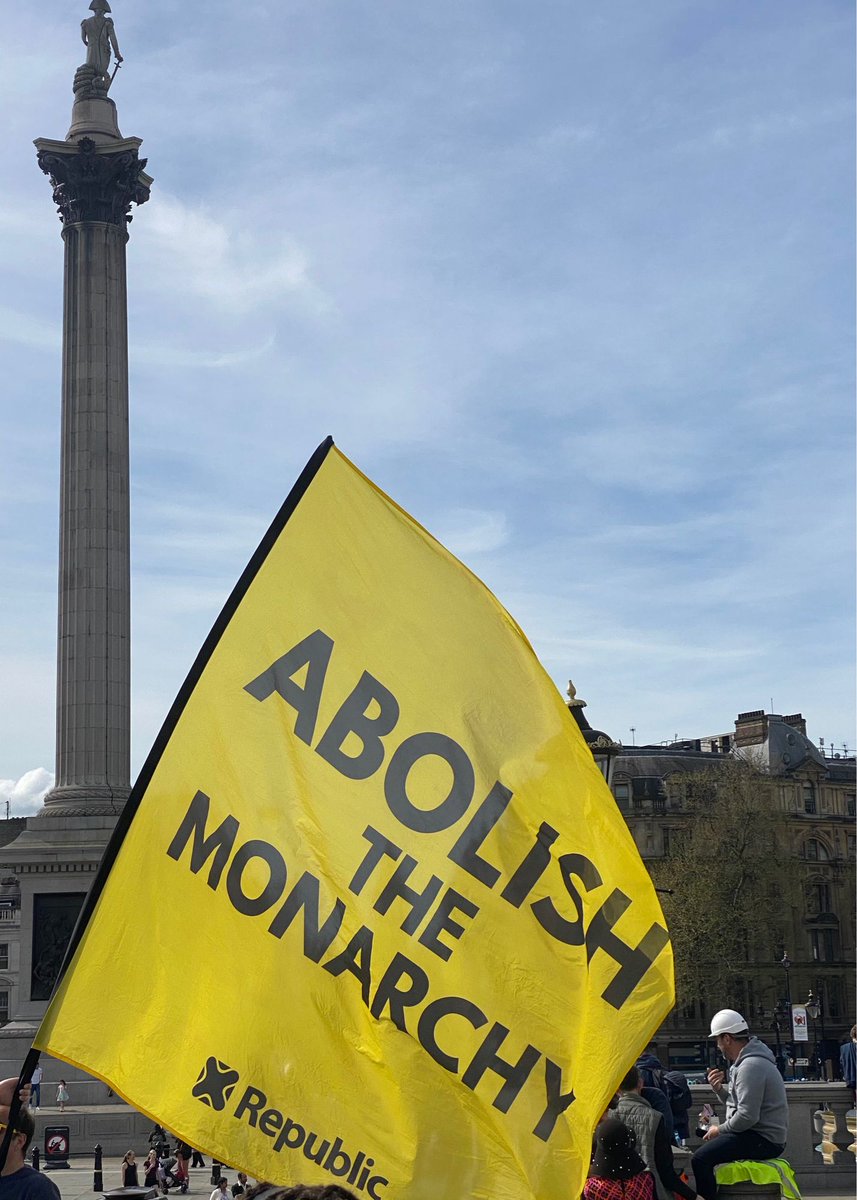 On May 5th, we’ll be back at Trafalgar Square - letting the world know that it’s time to #AbolishTheMonarchy. #RepublicDay #NotMyKing