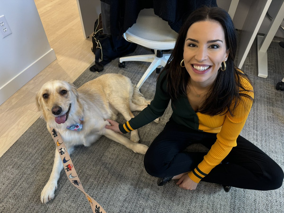 Had a great meeting with my teammate Sophie! 🐾

She is Good Karma Brands Chief Love Officer ♥️

She was rescued through the #GoldenRetriever Rescue of #Wisconsin grrow.org

@620wtmj