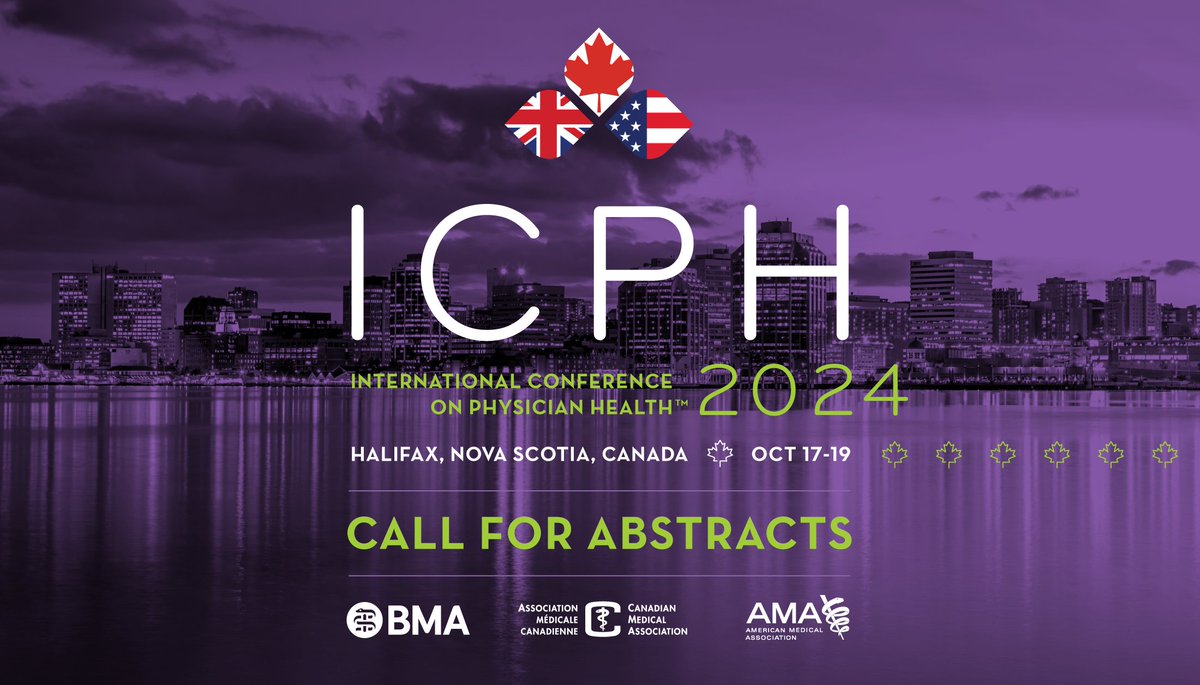 📢Deadline to submit abstracts for #ICPH2024 has been extended to April 26, 2024. Do you have research, initiatives or programs to share about how we can improve #PhysicianWellness? We encourage you to submit: bit.ly/42ATipc