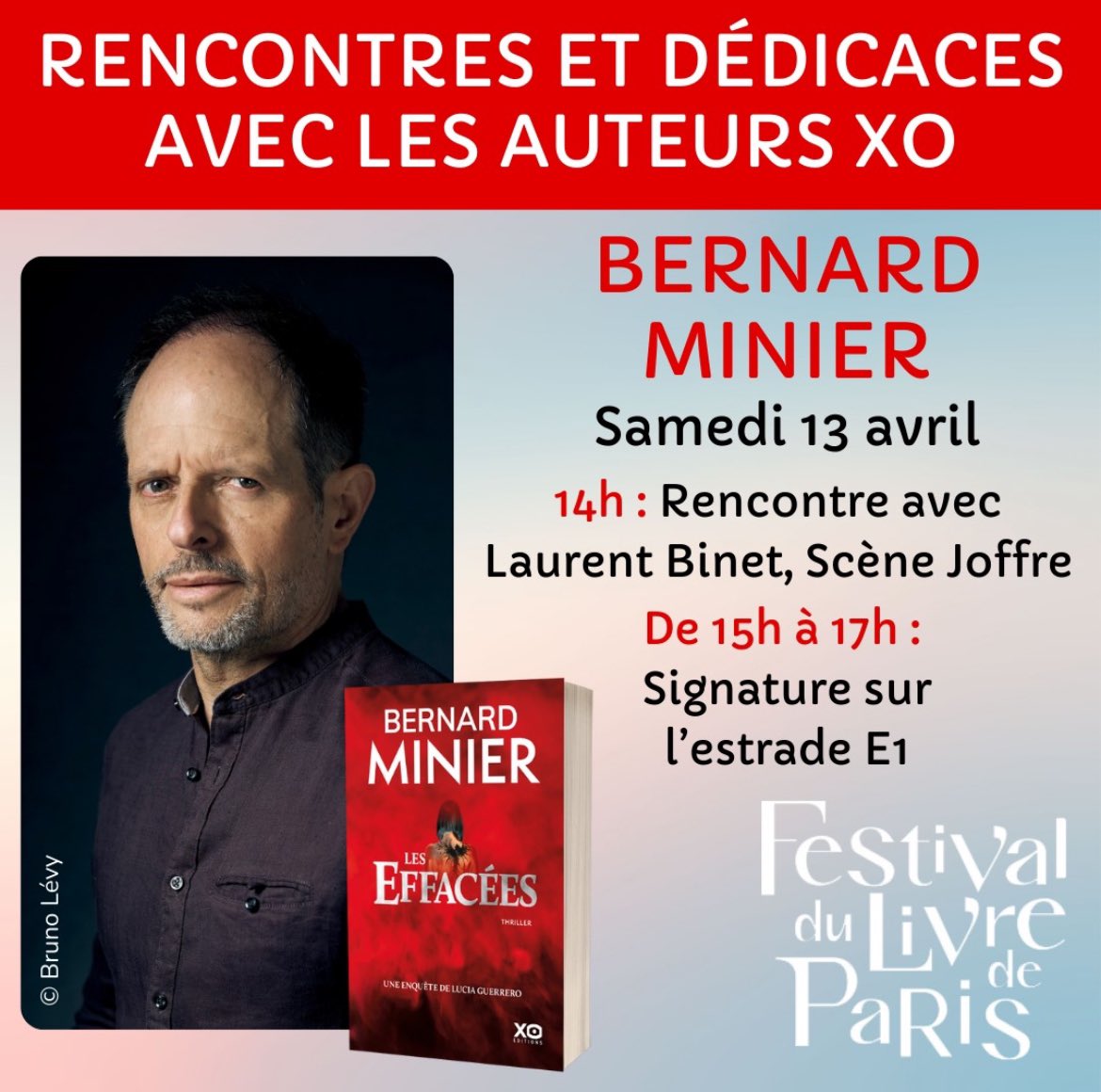 Demain samedi 13 avril au Grand Palais éphémère : Salon du livre de Paris. #rencontre #signature #livredeparis #lucia #thriller #leseffacées