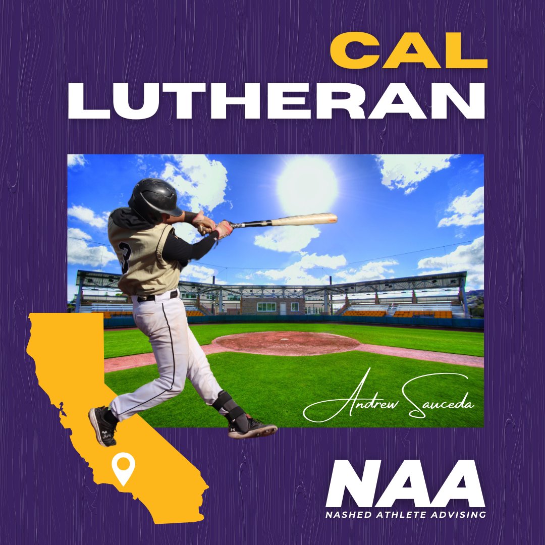 Congrats to Andrew Sauceda on his commitment to Cal Lutheran! 'Sauce' will be heading down to Thousand Oaks to study biology and mash baseballs.

#FutureDoctor

@AndrewSauceda28