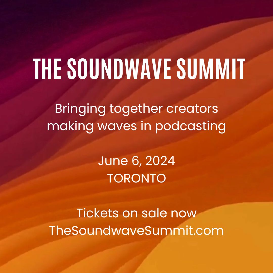 We are proudly organizing an event with <a href="/thesonarnetwork/">The Sonar Podcast Network 🎙</a> and <a href="/ChonillaNetwork/">ChonillaNetwork</a> to highlight the brilliant work of independent podcasters in Canada! 

Get ready for the <a href="/SoundwaveSummit/">The Soundwave Summit</a>! Use code LEAD15 for 15% off.

See you there!

thesoundwavesummit.com