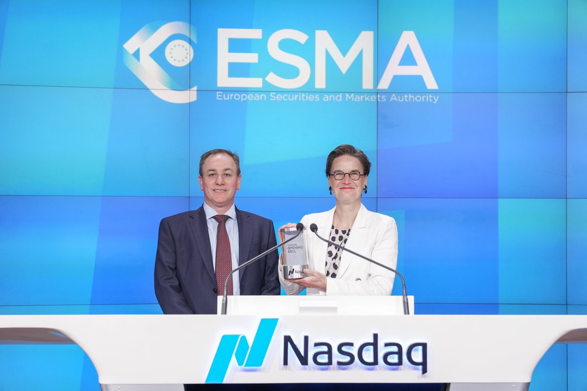 .@ESMAComms, EU’s financial markets regulator and supervisor is on a mission to enhance investor protection, promote orderly financial markets and safeguard financial stability. ✨ We are honored to have @ESMAComms open the markets with us today as they share a collective focus