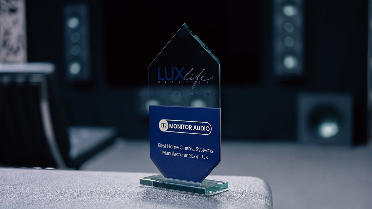 Best Home Cinema Systems Manufacturer 2024.

@LuxLifestyleMag names us one of their leaders in their 2024 Luxury Awards, covering our wide range of home cinema solutions.

monitoraudio.com/blog/best-home…

#MonitorAudio #HomeCinema #Award #BritishDesign #ListenAgain