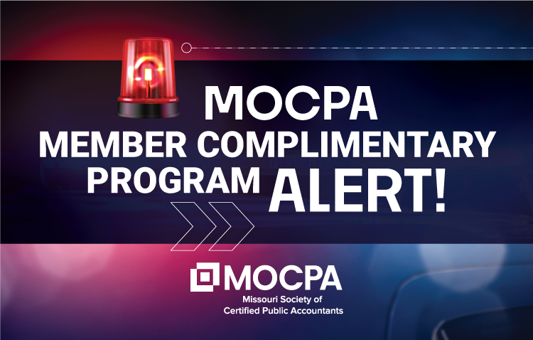 Take advantage of upcoming virtual CPE programs that are offered complimentary as part of your MOCPA membership, including: -Economic Update Series on Friday, April 19 (1 CPE hour); and -AICPA Town Hall Series on Thursday, April 5 (1 CPE hour)! mocpa.org/complimentary-…