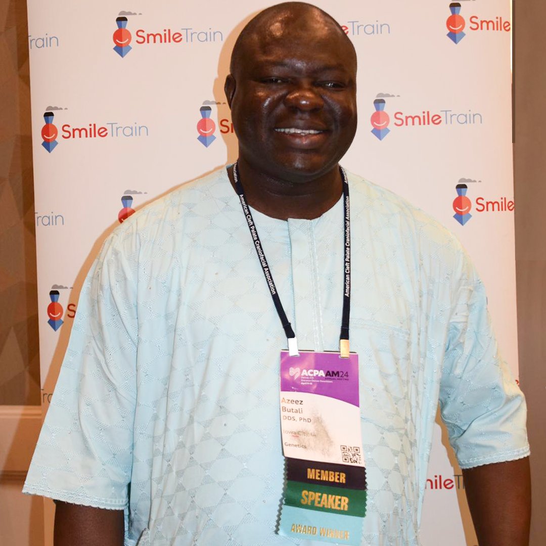 Congratulations to our amazing Smile Train partner, Dr. Azeez Butali, recipient of the 2024 ACPA Emerging Leader Award! Join us in celebrating his well-deserved award! #ACPAAM24