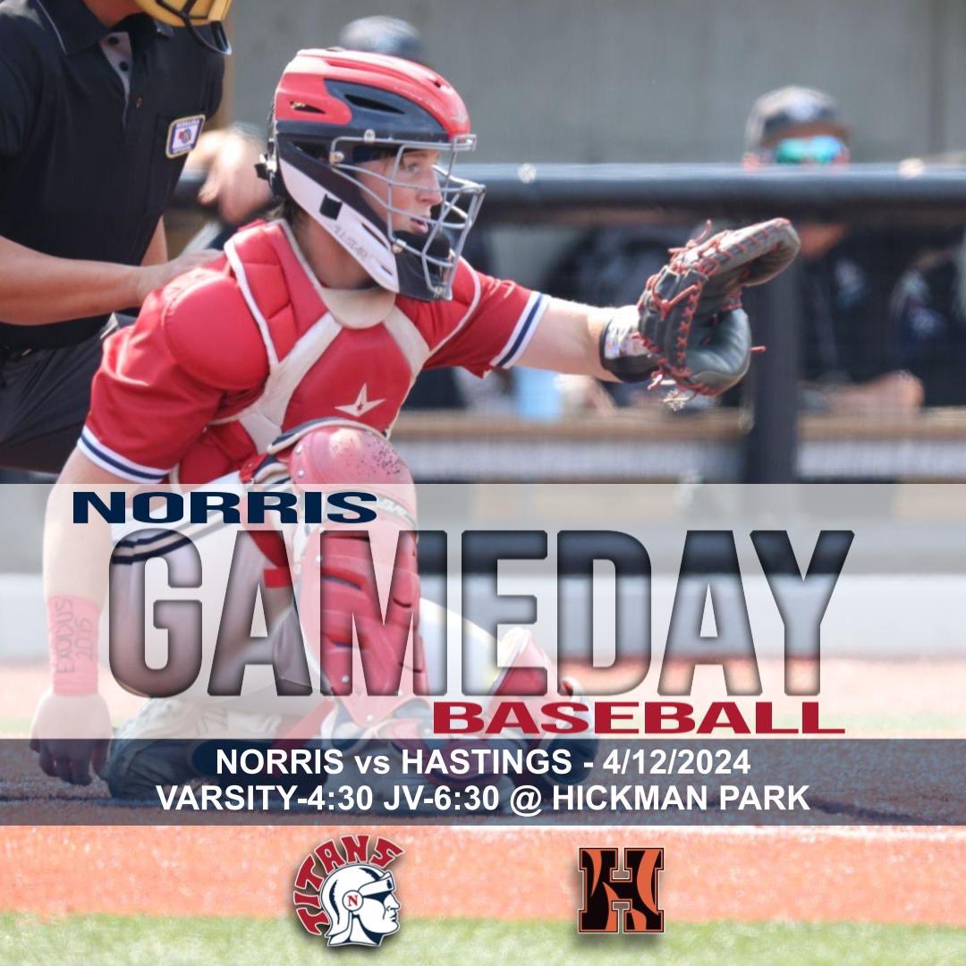 🚨Game Day🚨 🆚- Hastings 📍- Hickman 🏟️- The Buck ⏰- 4:30 📊- Norris Varsity Titans GC SELFLESS//RELENTLESS//GRIT #Brotherhood