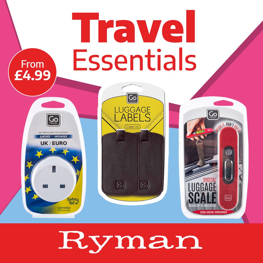 This is your sign to book that summer holiday! Don't forget to pack those travel essentials from Ryman - shop today!