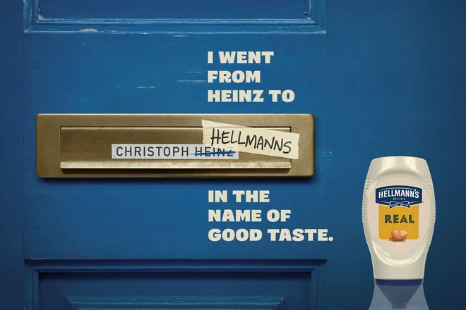 Hellmann’s got people named Heinz to change their name to show their love of mayo over ketchup: tinyurl.com/cwkj7tvp