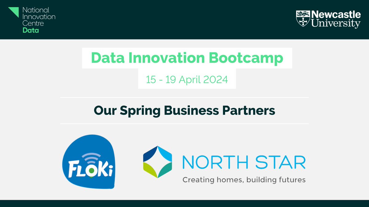 Our Spring Data Innovation #Bootcamp begins today! 🥳 Working with Floki Health and North Star Housing Group, we're giving 20 students from @Sage_NCL the opportunity to work alongside a business and their peers to solve a real and current business problem.