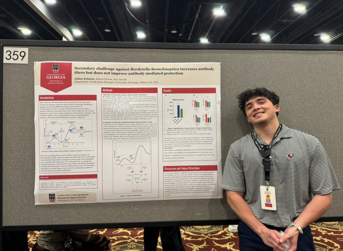 Congratulations to IDIS undergraduate students Rajarajan Srinivasan, Kevin Richmond, Julian Bolanos and Casey Ellen Pac for presenting their research at UGA's CURO Symposium! We can't wait to see all that they go on to do! #UGAIDIS