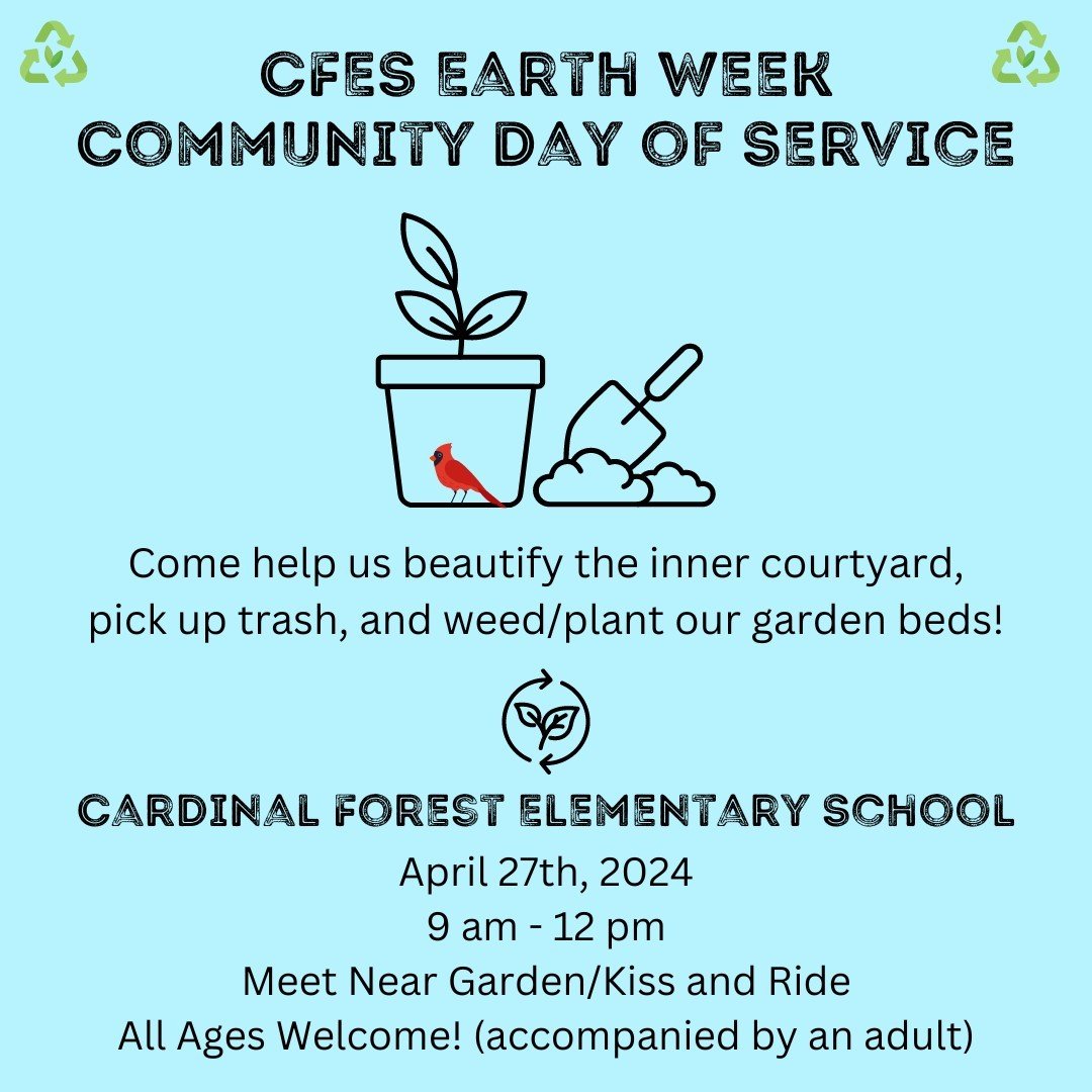 "🌱 Join us on April 27 for a community day of service! Let's roll up our sleeves and beautify our school garden together. Whether you have a green thumb or not, there's a task for everyone. Let's make our school environment thrive! #CommunityService #SchoolGarden #GreenThumb 🌿"