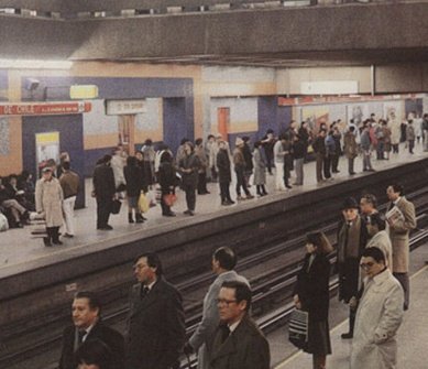 Metro de Santiago. 1990