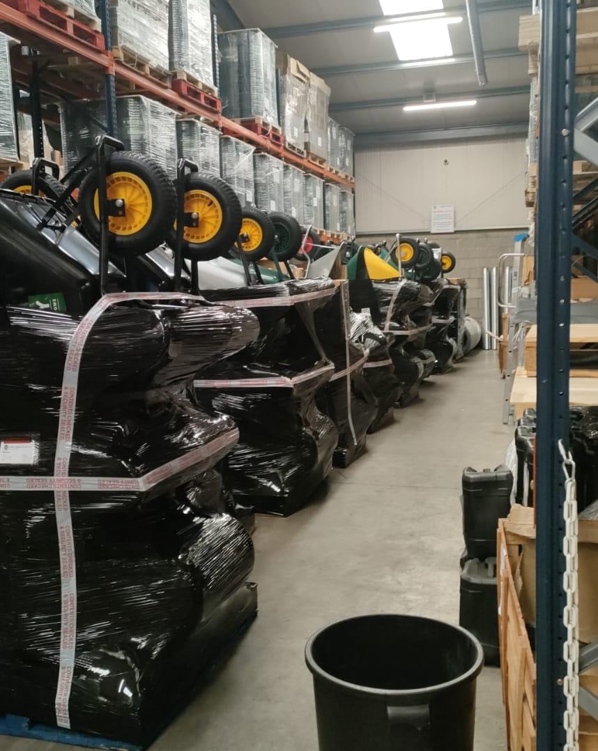 A wheelie busy warehouse this week! 😉Orders lined up and  ready to go out to our customers - well done to all the team 👌🌟✔👏

#customerappreciation #Wheelbarrows #warehousemanagement