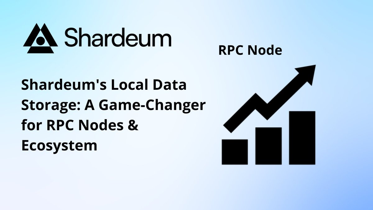 Shardeum's Local Data Storage: A Game-Changer for RPC Nodes & Ecosystem
Excited to unveil a groundbreaking update: local data storage for Shardeum's RPC nodes (connector nodes)! But first, a quick recap:
@shardeum #shardeum